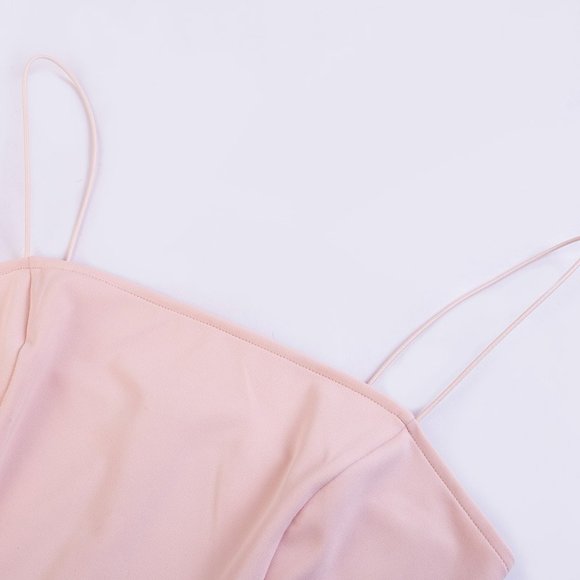 Spaghetti Strap Club Fur Classy Women Party Dress - Picture 7 of 9